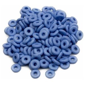 Бусины стеклянные O bead, размер 1,3х4 мм, диаметр отверстия 1,4 мм, цвет: 29568, 5 грамм (около 165 шт).