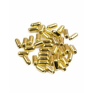 Бусины-трубочки, цвет золото, размер 5х2,5 мм, 40 штук