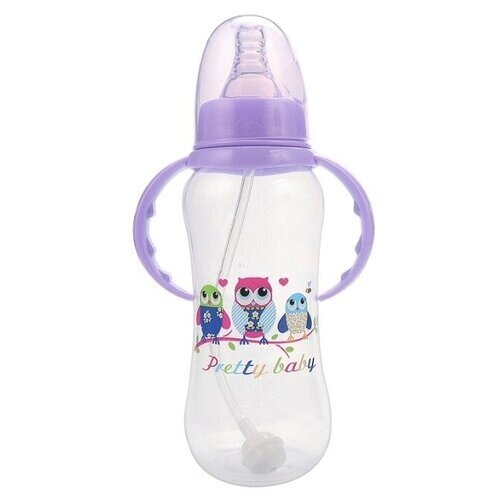 Бутылочка антиколиковая для кормления детей, для молока и воды, с ручками 280 мл от компании М.Видео - фото 1
