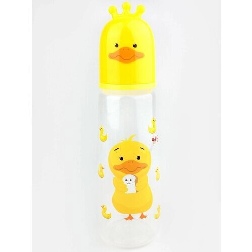 Бутылочка Бусинка детская пластиковая для кормления, с силиконовой соской от 3 мес. средний поток, 250 мл, 7703 от компании М.Видео - фото 1
