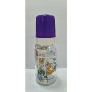Бутылочка Canpol стеклянная 120 мл 42/202, фиолетовая