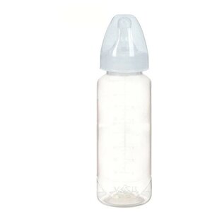 Бутылочка для кормления 250 мл цилиндр, цвет белый