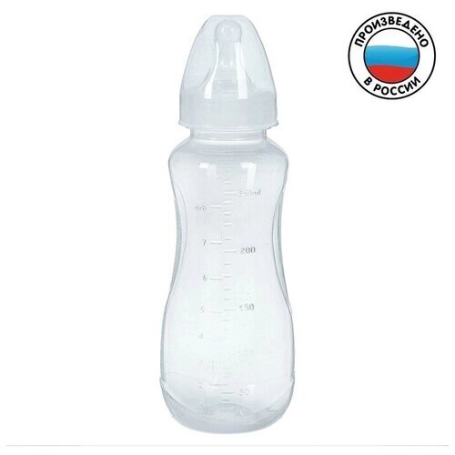 Бутылочка для кормления 250 мл приталенная, цвет белый от компании М.Видео - фото 1