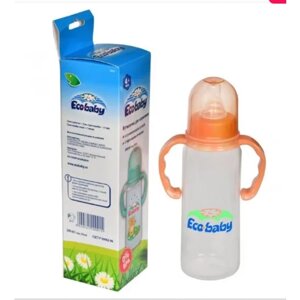 Бутылочка для кормления Eco Baby с силиконовой соской , 240 мл