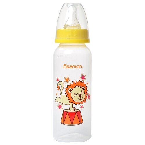 Бутылочка для кормления Fissman 240 мл, цвет желтый, пластик (6877) от компании М.Видео - фото 1