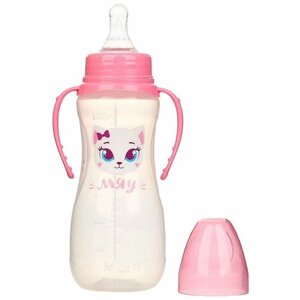 Бутылочка для кормления Mum&Baby "Кошечка Софи" детская приталенная, с ручками