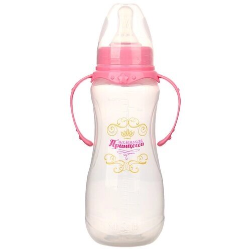Бутылочка для кормления Mum&Baby "Принцесса" детская приталенная, с ручками, 250 мл, от 0 месяцев , цвет розовый от компании М.Видео - фото 1