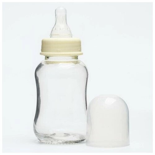 Бутылочка для кормления, стекло, медленный поток, от 0 мес, 150 мл, цвет микс от компании М.Видео - фото 1