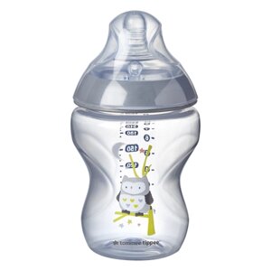 Бутылочка для кормления Tommee Tippee, Closer to nature, 260 мл, серый, 0+