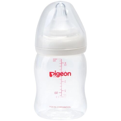 Бутылочка PIGEON Перистальтик Плюс с широким горлышком 160 мл 14370 от компании М.Видео - фото 1