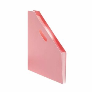 Calligrata Лоток вертикальный для бумаг А4, пластик, 12 отделений, пастель розовый