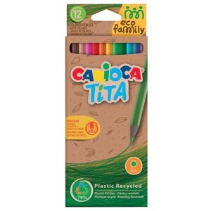 Carioca Карандаши цветные Tita EcoFamily, 12 цветов (43097) разноцветный