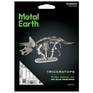 Cборная модель Metal Earth: Скелет Динозавра - Трицератопс