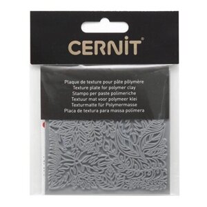 CE95022 Текстура для пластики резиновая 'Листья'9*9 см. Cernit
