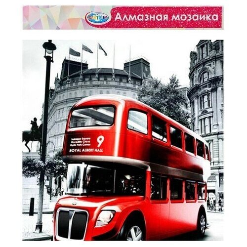 Centrum Алмазная мозаика без подрамника, частичное заполнение «Автобус в Лондоне» 40  50 см от компании М.Видео - фото 1