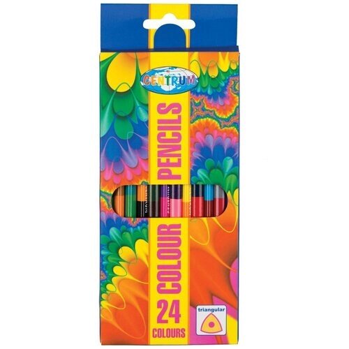 CENTRUM Цветные карандаши двусторонние 12 шт, 24 цвета (87710) от компании М.Видео - фото 1