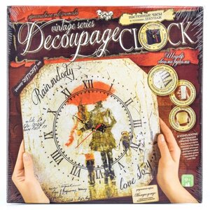 Часы своими руками "Decoupage clock" 1 (Данко)