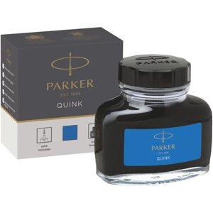 Чернила для перьевой ручки PARKER Quink Ink Washable Z13 57 мл синий