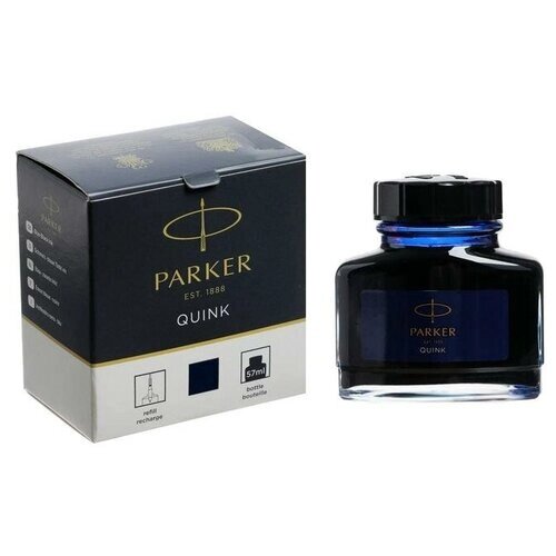 Чернила Parker Bottle Quink Z13 для перьевой ручки, темно-синие чернила 57 мл от компании М.Видео - фото 1