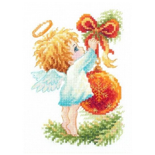 Чудесная Игла Набор для вышивания Ангел рождества 10 x 15 см (160-001) от компании М.Видео - фото 1