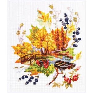 Чудесная игла Набор для вышивания крестом «Осенние зарисовки» 21 26 см