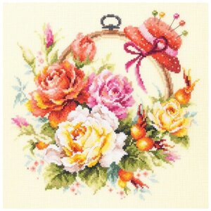 Чудесная Игла Набор для вышивания Розы для мастерицы 25 x 25 см (100-122)