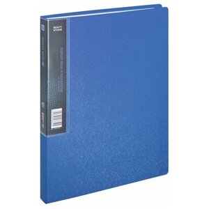 Comix Папка-дисплей на 40 файлов Elegant Stone А4, пластик, синий металлик