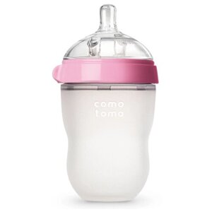 Comotomo Бутылочка Natural-Feel Baby Bottle, 250 мл, с 3 месяцев, розовый