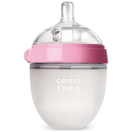 Comotomo Natural Feel Baby Bottle Бутылочка для кормления, розовый 150 мл от компании М.Видео - фото 1