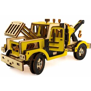 Цветной деревянный конструктор M-Wood Эвакуатор