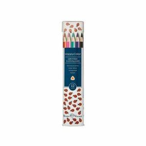 Цветные карандаши Bruno Visconti "Happy Color" 12 цветов, металлическая туба
