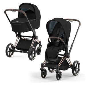 Cybex Priam IV Коляска 2 в 1, шасси IV Rosegold/Deep Black