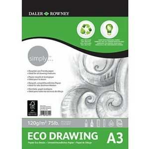 Daler Rowney Альбом для рисования Daler Rowney "Simply", Eco 120 г/м2 50 листов А3 sela80 YTQ4