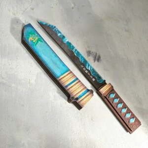 Дарим Красиво Сувенир деревянный "Нож Танто", в ножнах, алмазный