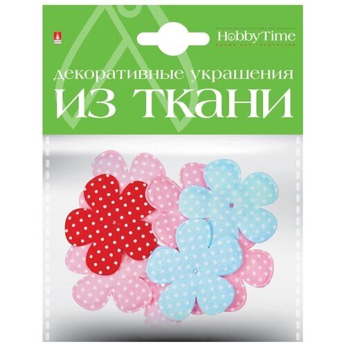 Декор из ткани, Набор №6 "цветочки L" ( 6 видов ) 2-159/02 от компании М.Видео - фото 1