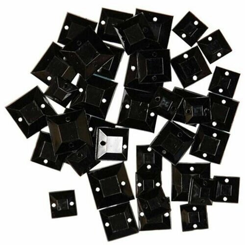 Декоративные элементы для рукоделия - Черные квадраты, из пластика, 1 упаковка от компании М.Видео - фото 1