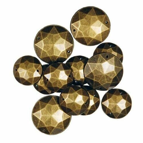 Декоративные элементы для рукоделия - Золотые круги, из пластика, 1 упаковка от компании М.Видео - фото 1