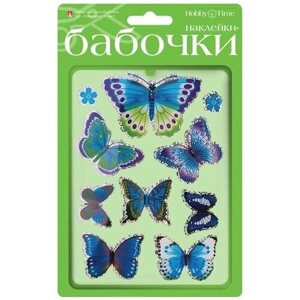 Декоративные наклейки "Бабочки. Тропики", 4 вида в ассортименте