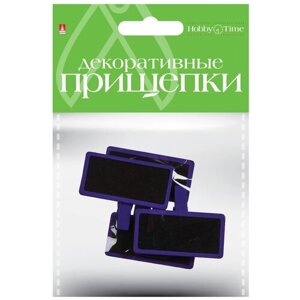 Декоративные прищепки на подарок "Дощечка", набор №10 (3 цвета)