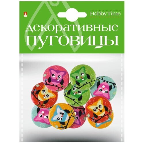 Декоративные пуговицы. "Совы" Ø 30ММ, Арт. 2-158/14 от компании М.Видео - фото 1