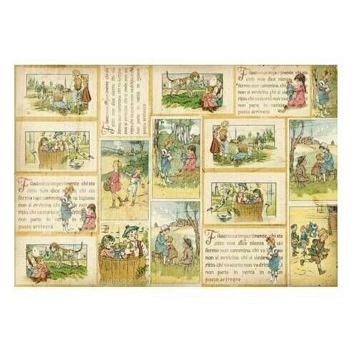 Декупажная карта - Детская сказка, на рисовой бумаге, 48 х 33 см, 1 шт. от компании М.Видео - фото 1