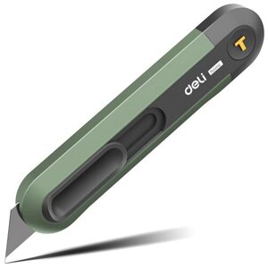 Deli Tools Технический нож, Home Series Green, HT4008L зелeный