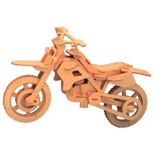 Деревянная модель для сборки «Внедорожный мотоцикл», Чудо Дерево