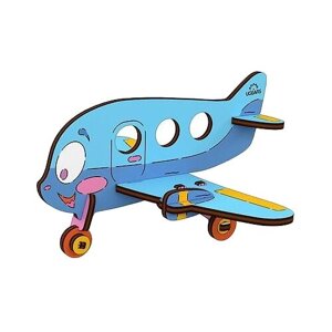 Деревянная модель-раскраска для детей UGears 4Kids Аэроплан (Airplane)