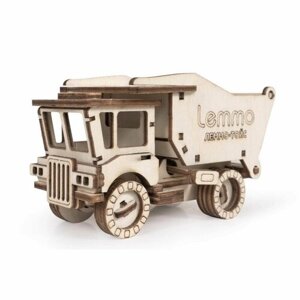 Деревянный эко конструктор Самосвал "СЭМ"сборная модель машины для развития ребенка / подарок для мальчика и детей