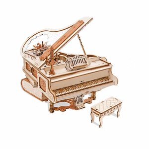 Деревянный конструктор / музыкальная шкатулка Robotime Rolife - Волшебный рояль 223 дет AMK81