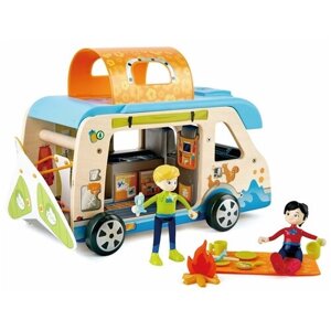 Деревянный кукольный домик "Фургон для приключений" Мультиколор