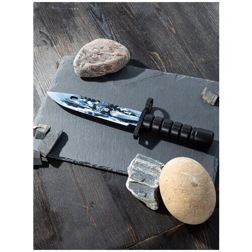 Деревянный штык нож байонет М9 Airon по мотивам игры Solo Leveling, сувенирный нож, нож из дерева в подарок от компании М.Видео - фото 1