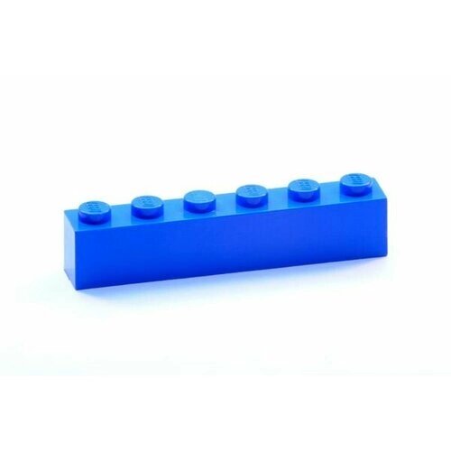 Деталь LEGO 300923 Кирпичик 1X6 (синий) 50 шт. от компании М.Видео - фото 1