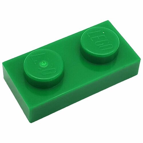 Деталь LEGO 302328 Плитка 1X2 (зеленая) 50 шт. от компании М.Видео - фото 1